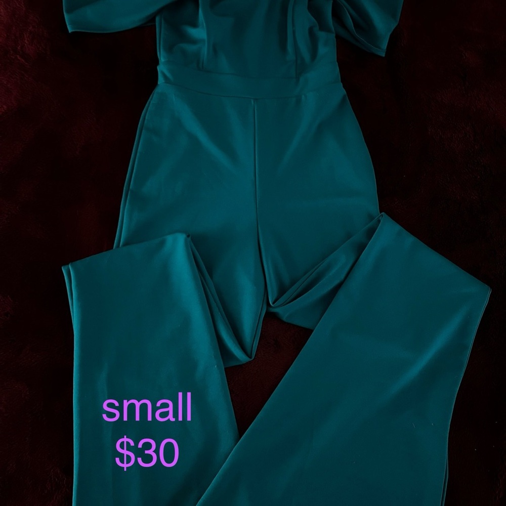 Boutique Teal Jumpsuit